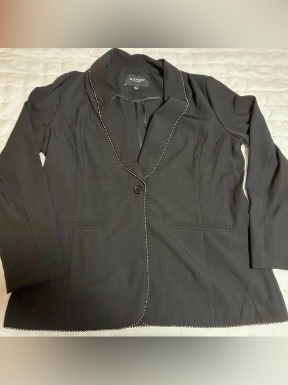 Liverpool Women's Black Single-Button Blazer